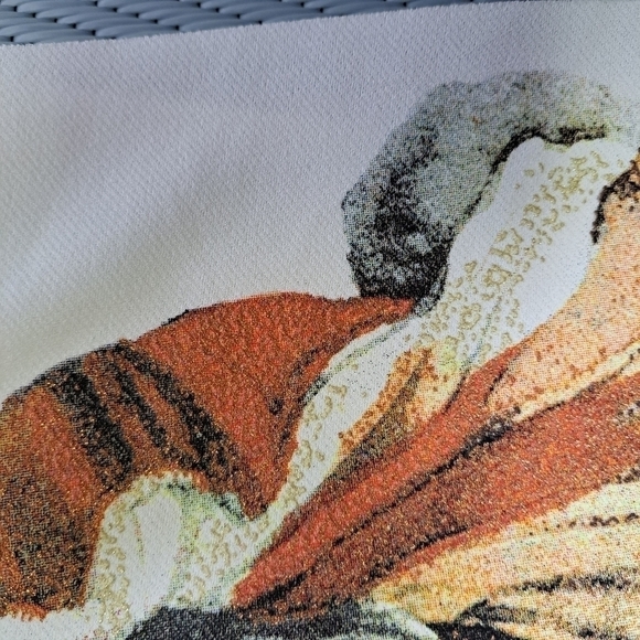 ZARA Tropical Print Shiny T shirt - Picture 13 of 14